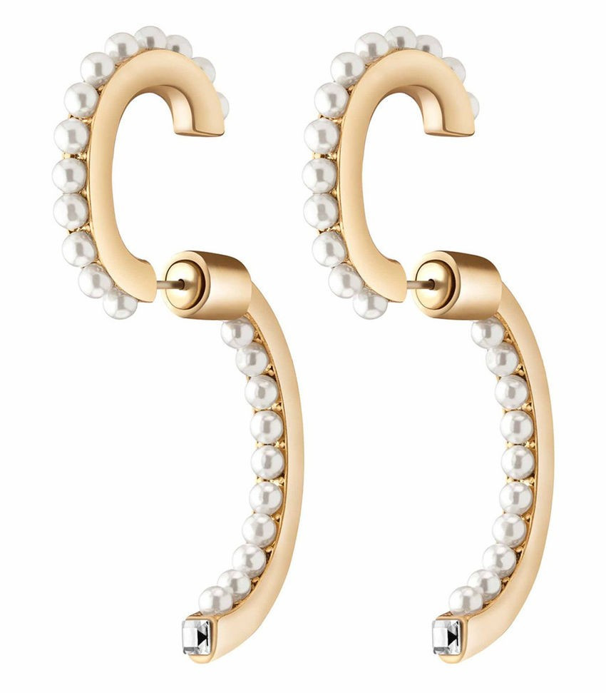 Demarson PEARL LUNA EARRING SET - ShopBAZAAR | Shop BAZAAR