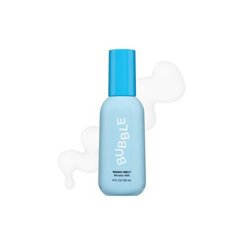 Bubble Skincare Magic Melt Makeup Remover - Micellar Water Cleansing Milk with Raspberry Seed Oil - Gentle Eye Makeup Remover for Sensitive Skin - Hydrating Facial Cleanser for Women (120ml) | Amazon (US)