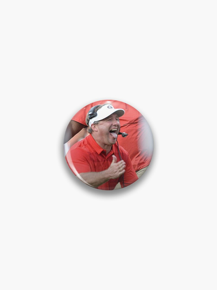 Georgia Bulldog Head Coach Kirby Smart Going Wild Pin | Redbubble (US)