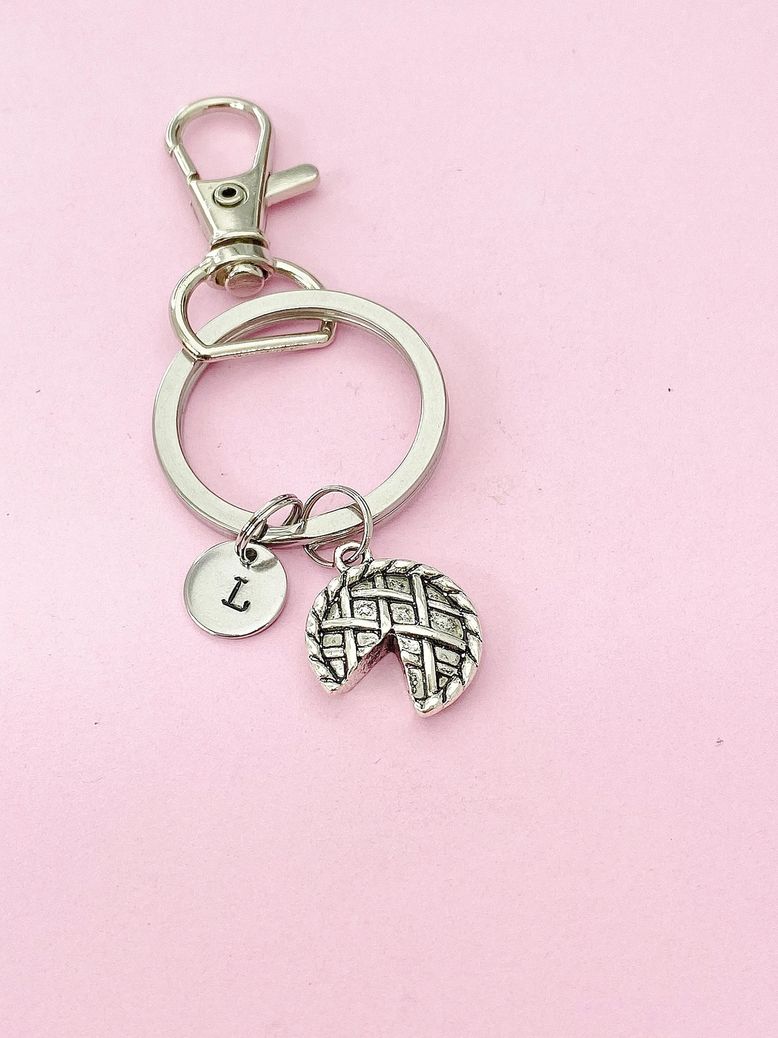 Silver Pie Keychain Gift, Thanksgiving Gift, Fall Jewelry, Personalized Gift, AN5429 - Etsy | Etsy (US)