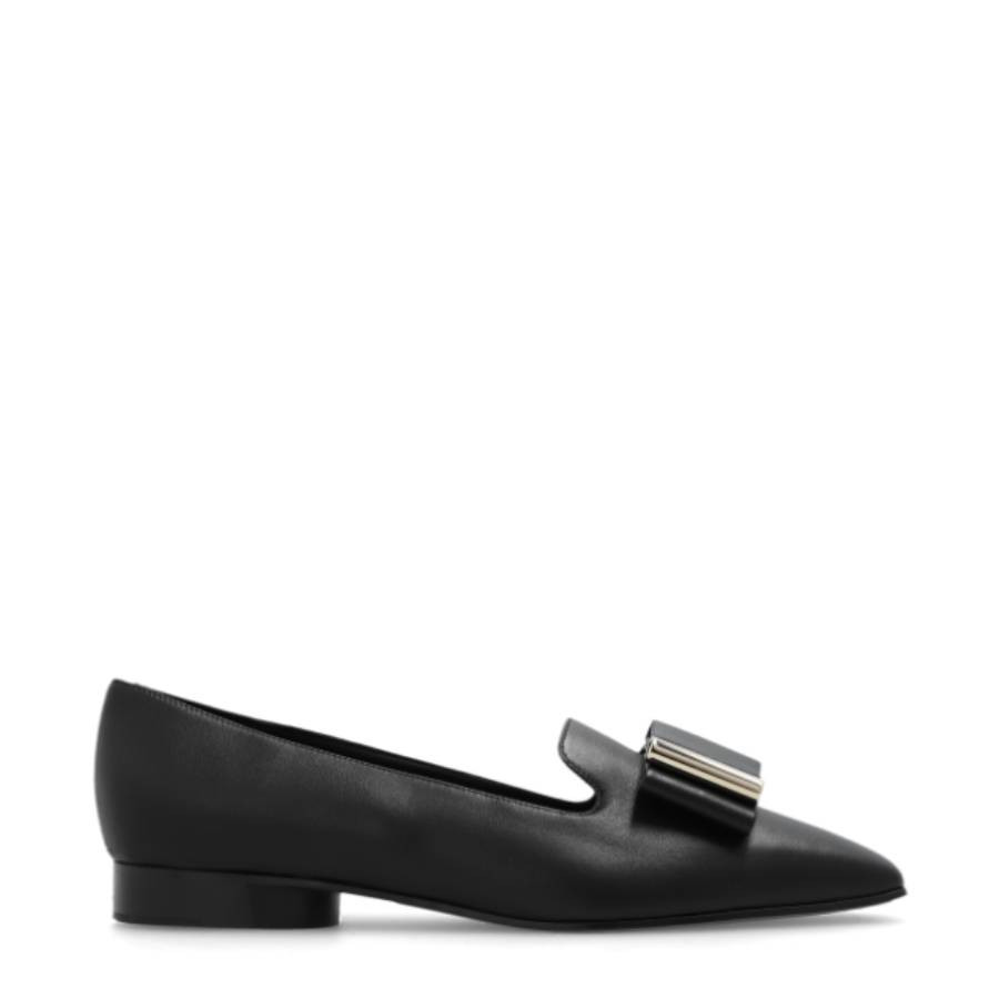 Ferragamo Womens Black Leather Loafers, Size 6 C | Jomashop.com & JomaDeals.com