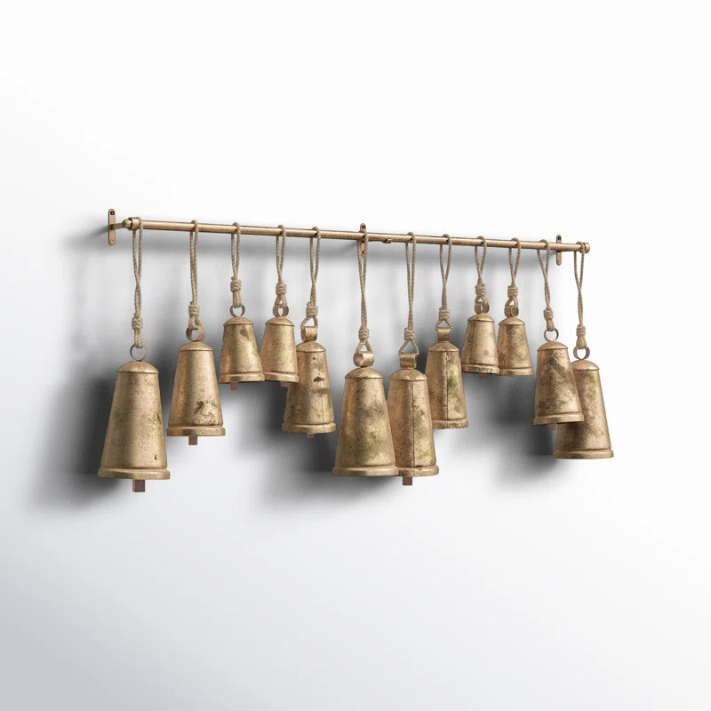 Kristen Metal Decorative Wall Hanging Bells | Wayfair North America