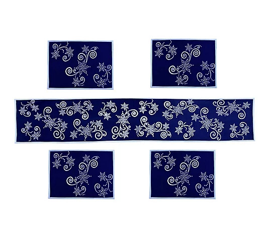 Temp-tations Table Runner and Placemats Set - QVC.com | QVC