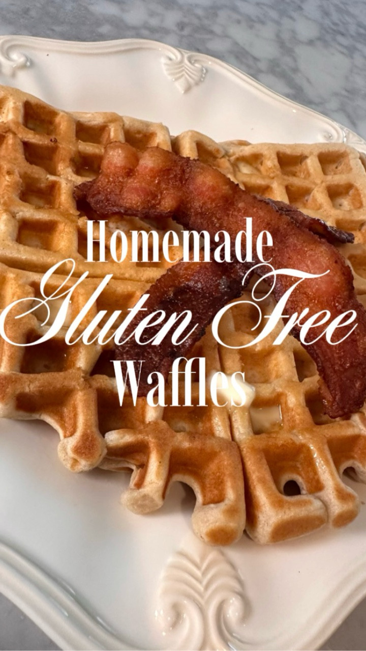 Homemade waffles… but make them gluten free 🧇✨
Gluten Free Series – Episode 1

Starting this little series because we’re figuring it out as we go over here… and if I can remake the good stuff gluten free, I’m doing it. Shoutout to my girl @holleyinthekitchen for the base recipe… 🫶🏼

📌 Save for later or share with your friends!

Ingredients:
2 cups @kingarthurflour Gluten Free Flour
1 tsp salt
4 tsp baking powder
2 tbsp sugar
2 eggs
1 tsp vanilla
1/3 cup melted butter
1 1/2 cups warm milk
1/4 cup maple syrup

To make: 
Whisk together dry ingredients 
Add eggs, vanilla, melted butter, warm milk, and maple syrup.
Combine everything and stir until smooth.
Preheat your waffle maker, add batter, and cook until golden.

Madeline approved… my biggest and best critic… 🙌🏼

gluten free waffles, gluten free breakfast recipe, easy gluten free waffles, homemade gluten free waffles, king arthur gluten free flour recipe, crispy gluten free waffles, gluten free waffle recipe from scratch, family friendly gluten free breakfast