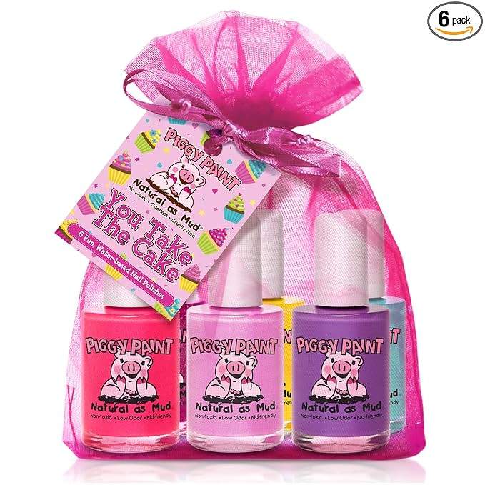 Piggy Paint | 100% Non-Toxic Girls Nail Polish | Safe, Cruelty-free, Vegan, & Low Odor for Kids| ... | Amazon (US)