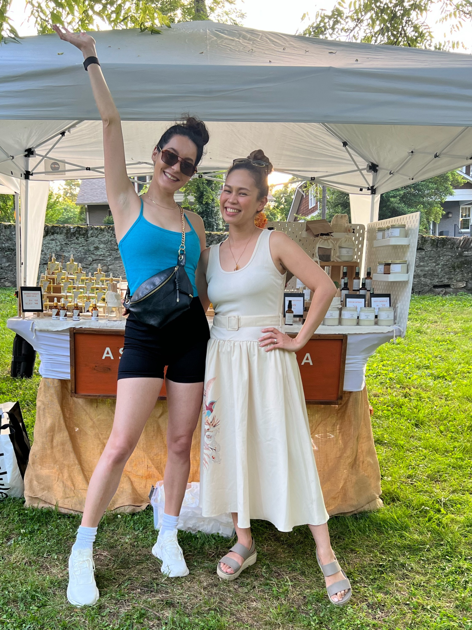 Crossbody bag
Belt bag 

Beyond Yoga workout tank size M (size up!)
OQQ workout shorts size up! 
On Cloud athleisure shoes

#LTKFind #LTKfit #LTKshoecrush