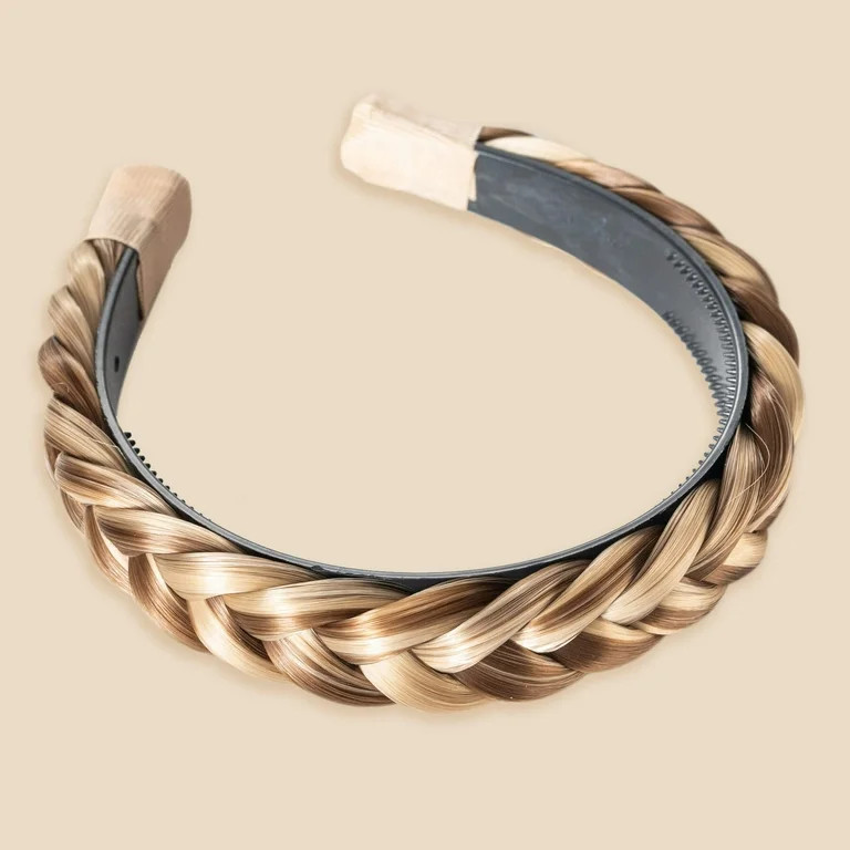 Madison Braids Women's Hair Braid Braided Hard Headband - Lulu Hair Piece - Highlighted - Walmart... | Walmart (US)