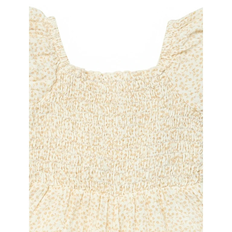 Modern Moments by Gerber Toddler Girl Smock Ruffle Romper, Sizes 12M-5T | Walmart (US)