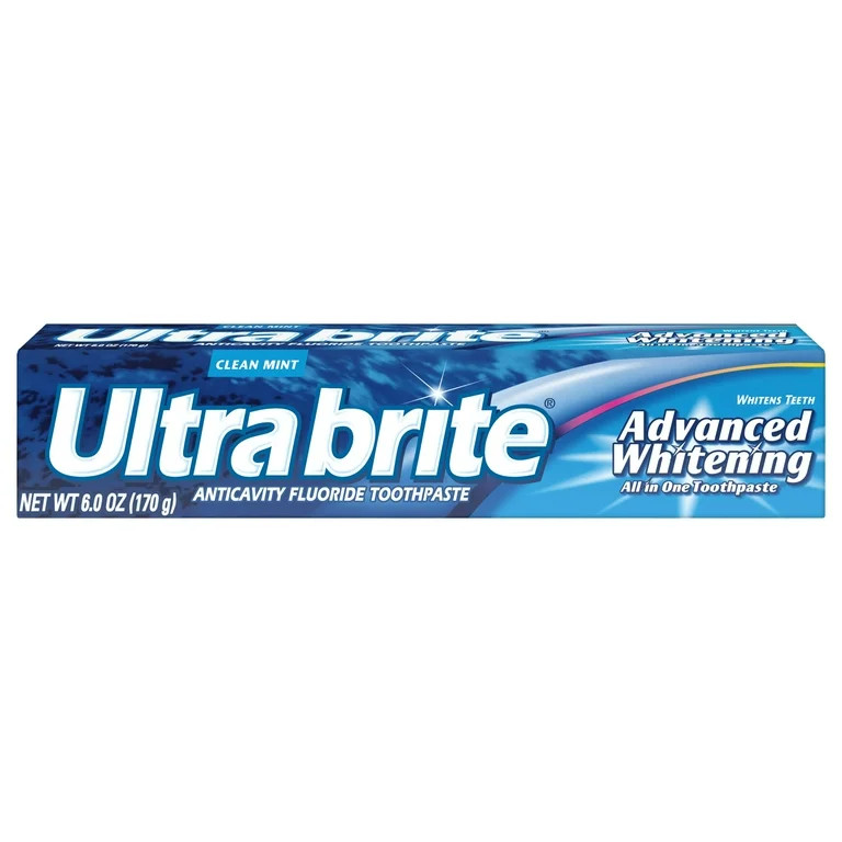 Ultra Brite Advanced Whitening Toothpaste, Clean Mint, 6 oz Tube | Walmart (US)