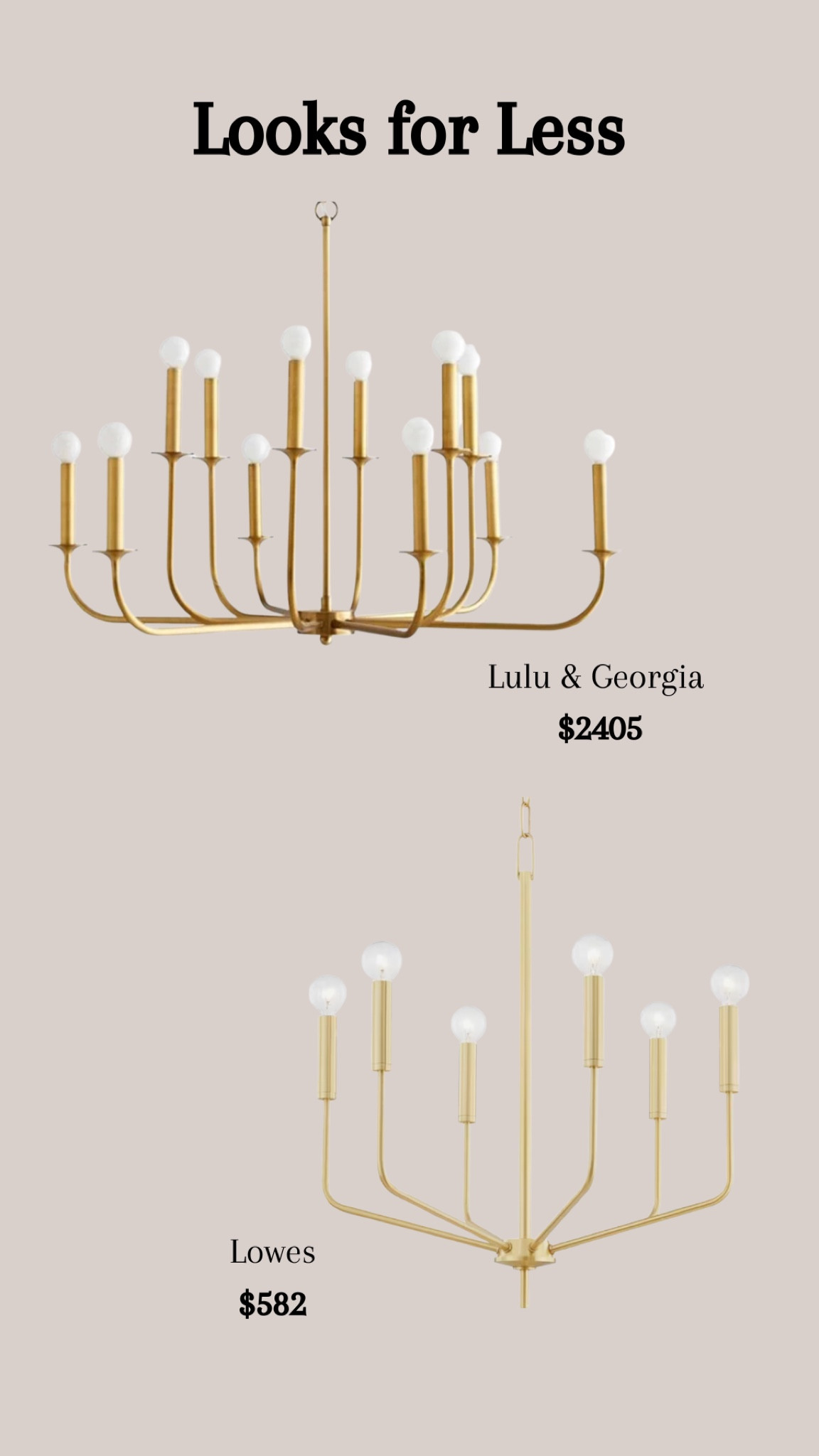 Chandelier looks for less #dupe #chandelier #gold 

#LTKSale #LTKFind #LTKhome