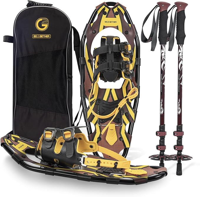 G2 21/25/30/36 Inches Light Weight Snowshoes with Toe Box, EVA Padded Ratchet Binding, Heel Lift,... | Amazon (US)
