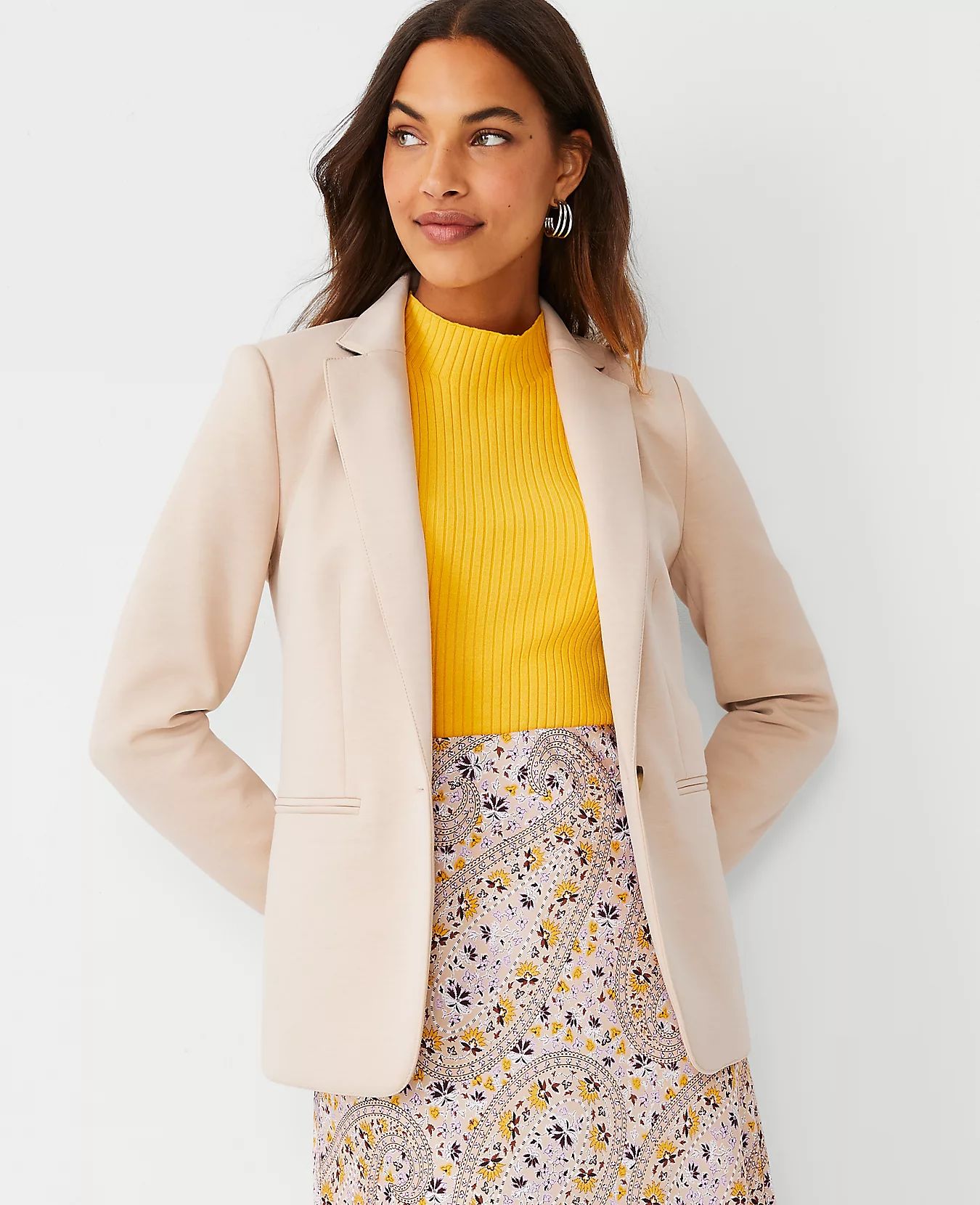 The Hutton Blazer in Double Knit | Ann Taylor (US)