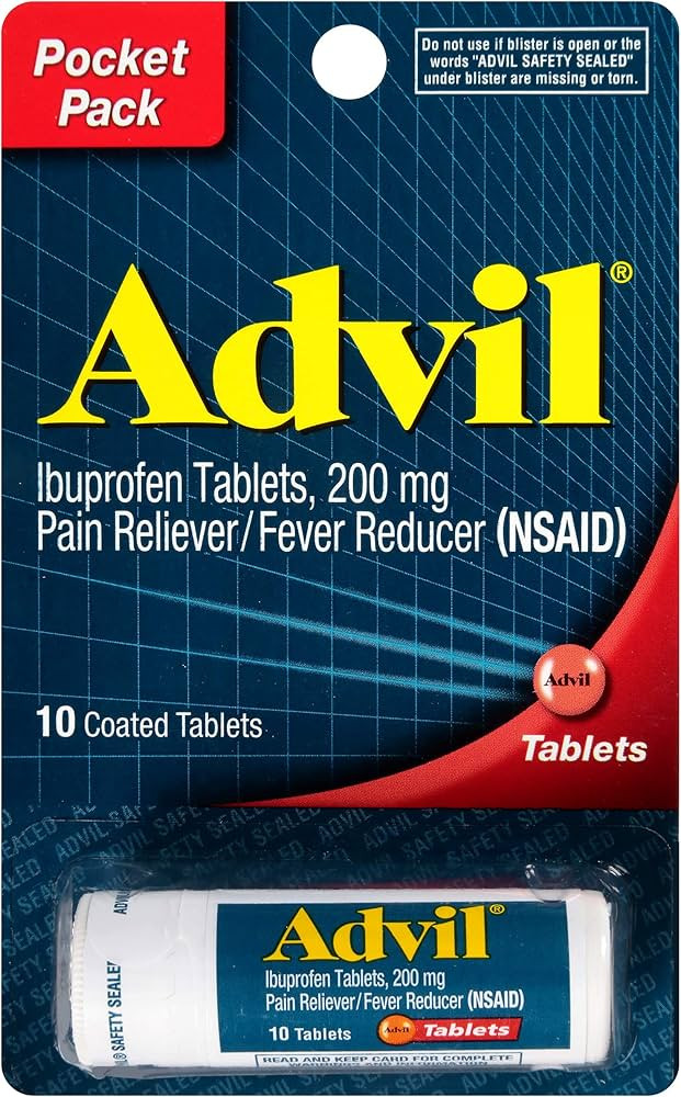 Advil 200 mg Tablets Pocket Pack 10 ea (Pack of 6) | Amazon (US)
