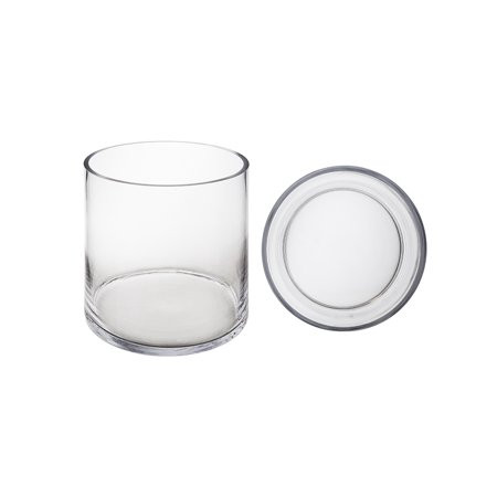 Mega Vases - 8 x 8 Cylinder Glass Vase - Set of 1 Clear | Walmart (US)