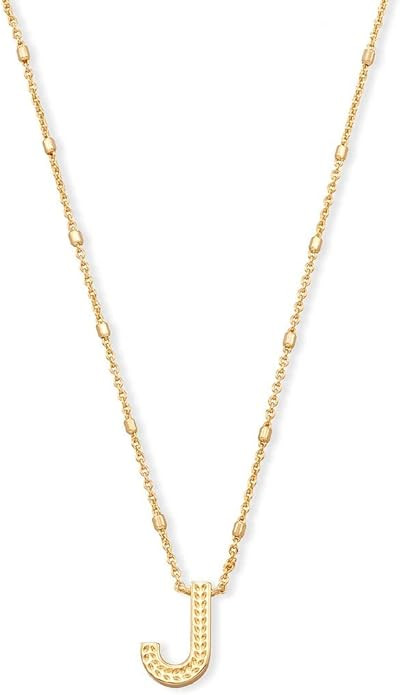 Kendra Scott Letters A-Z Pendant Necklace for Women, Fashion Jewelry, 14k Gold-Plated Brass | Amazon (US)