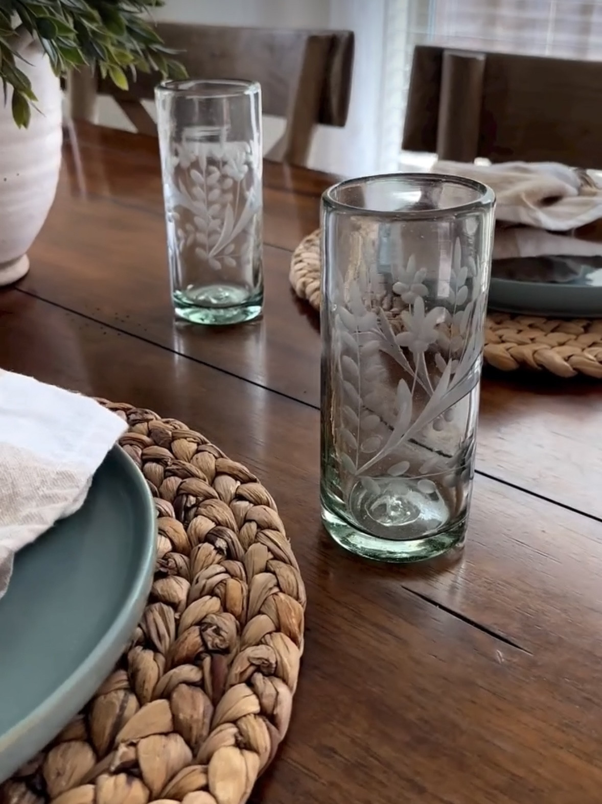 These floral etched glasses are perfect for a spring / Easter table scape. 

#LTKSeasonal #LTKfindsunder50 #LTKhome
