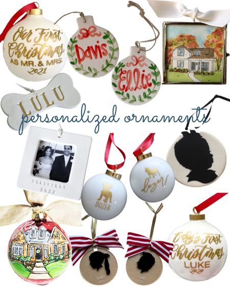 Personalized ornaments, gifts, baby’s first Christmas, house warming, closing gifts, first home, silhouette, gifts for her, gifts ideas 

#LTKunder50 #LTKhome #LTKHoliday