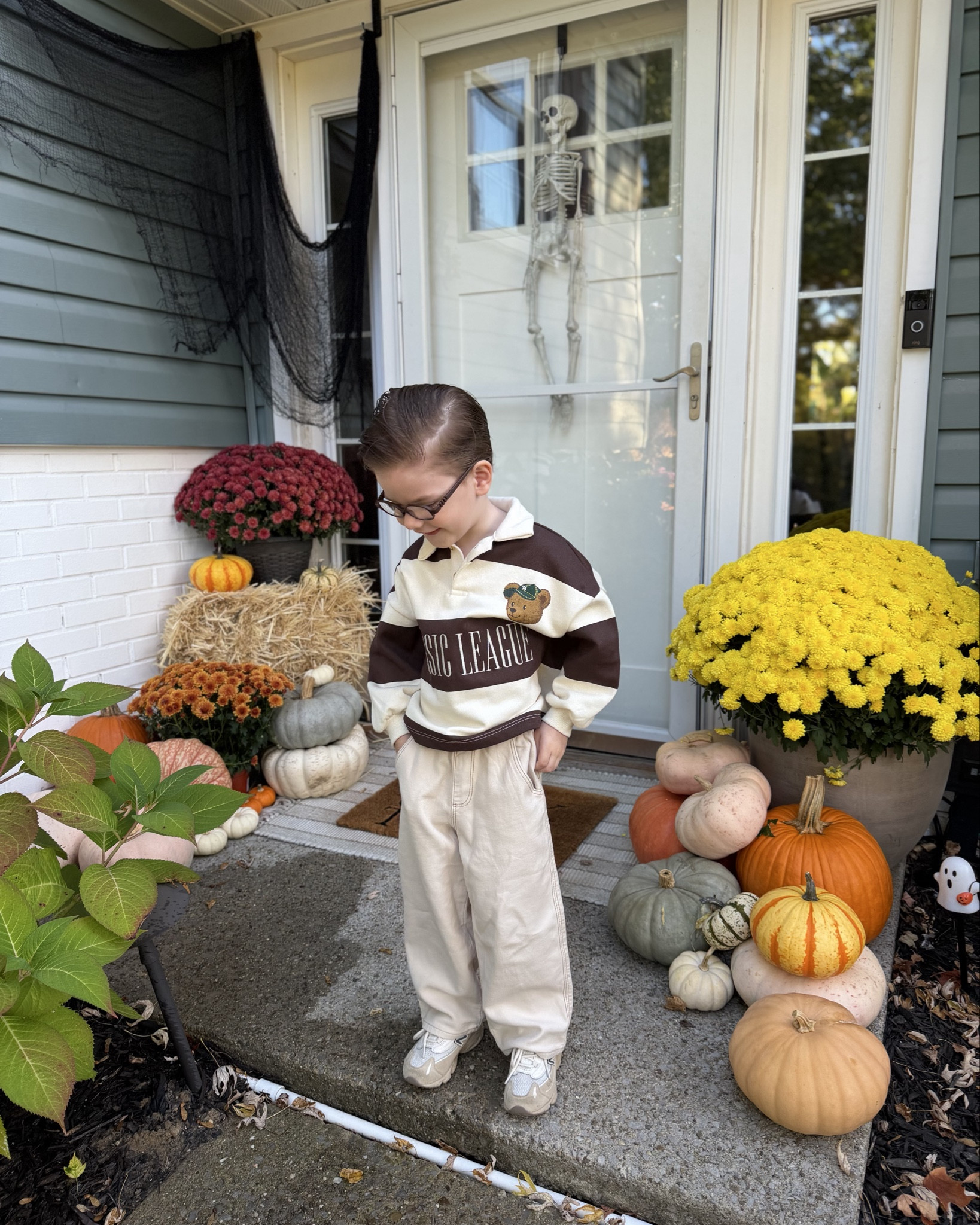 Little man’s preK outfit today 🤎 this rugby pullover is sooo soft on the inside!!! So cute on him 🥲 he’s in a size 4 in the top, size 5 in the bottoms for length. The waist actually fits perfect, too which is hard to find! 

Zara kids, new balances, NB 1000, neutral sneakers, neutral jeans 

#LTKKids #LTKShoeCrush #LTKSeasonal