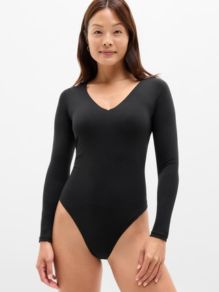 BodyMove Plunge Long Sleeve Bodysuit | Athleta