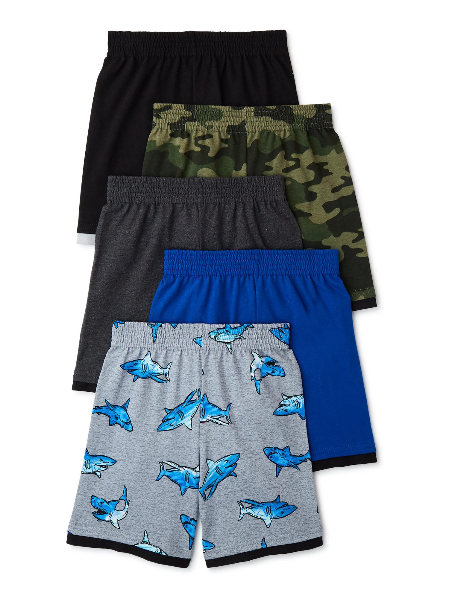 Garanimals Baby and Toddler Boys' Jersey Shorts, 5-Pack, Sizes 12M-5T | Walmart (US)