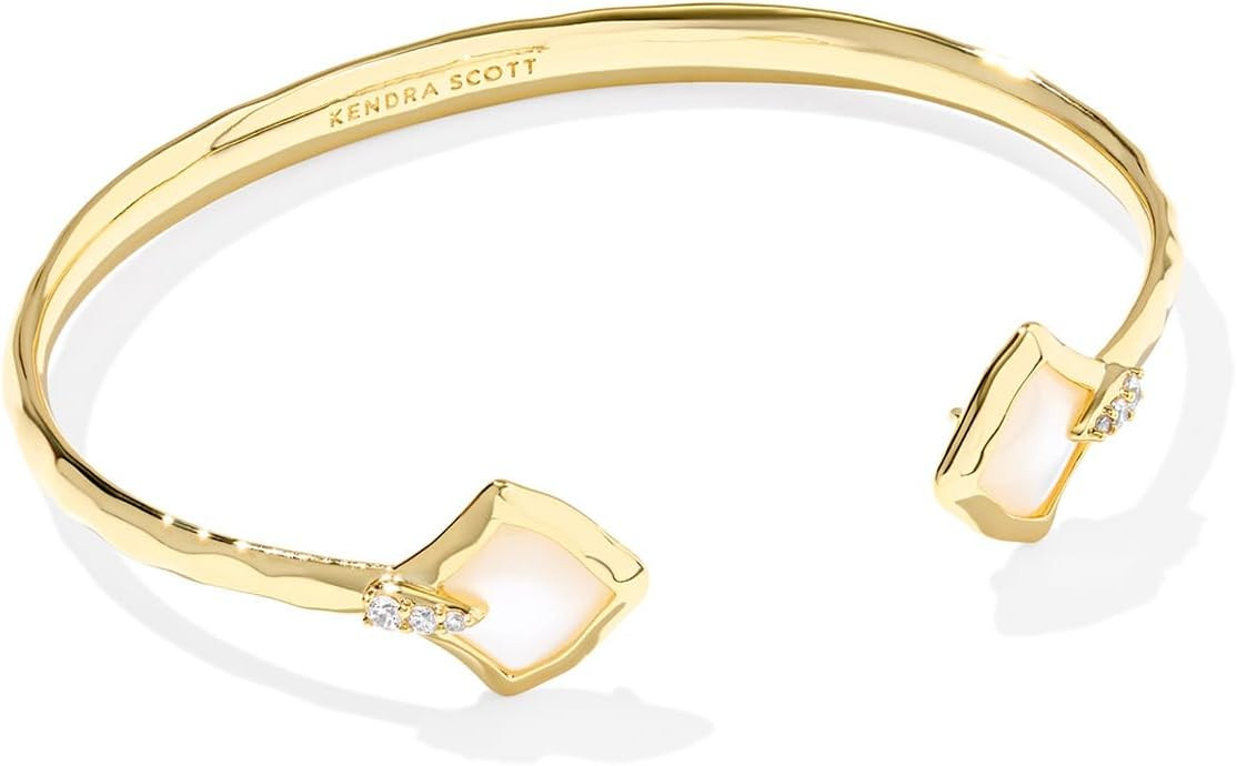 Kendra Scott Joelle Cuff Bracelet, 14K Gold-Plated Brass, Fashion Jewelry for Women, Ivory Mother... | Amazon (US)