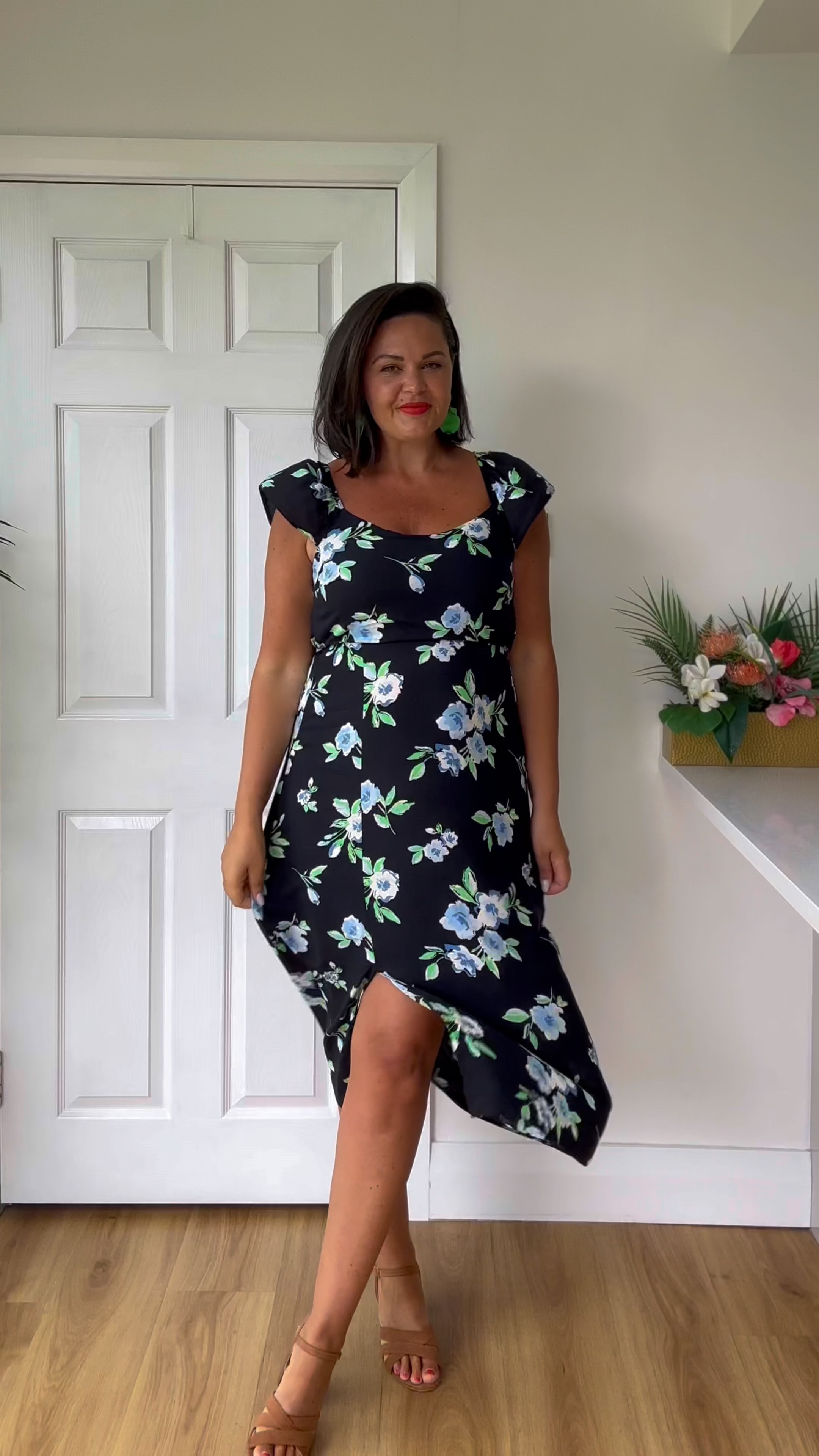 This maladies is the perfect dress up or dress down-er! Pretty floral print makes it summery but with the black background you can wear on the duller summer days without standing out too much. 

#LTKsummer #LTKmidsize #LTKuk