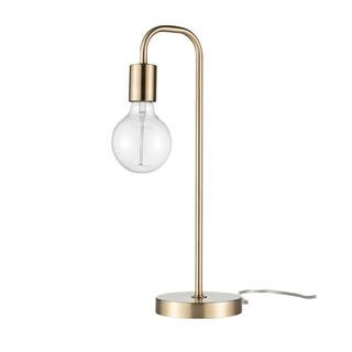 Globe Electric Holden 18 in. Matte Brass Table Lamp-67433 - The Home Depot | The Home Depot