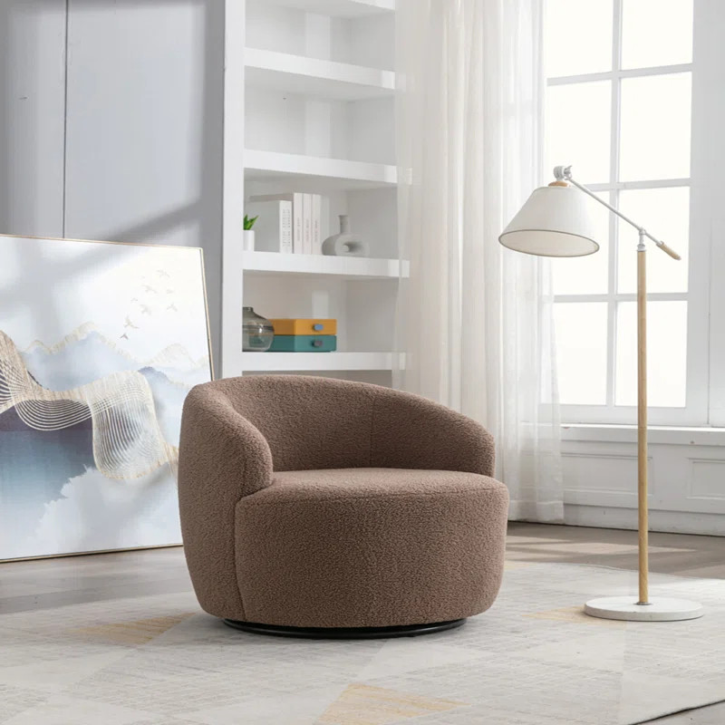 Upholstered Swivel Barrel Chair | Wayfair North America