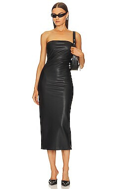 CULTNAKED Killa Faux Leather Dress in Black from Revolve.com | Revolve Clothing (Global)