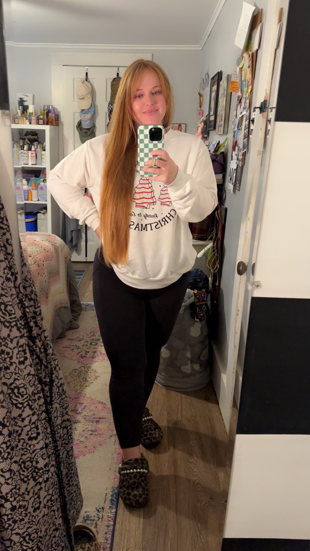 Keeping with my dress festive streak I’m breaking out another favorite!!!

I grabbed this from SHEIN as well as many of my other favorite holiday shirts. 

Paired with a comfy pair of leggings and my favorite jewelry it makes for a perfect snowy day outfit! ❄️ 

#LTKHoliday #LTKootd #LTKMidsize