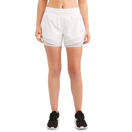 Women's Core Active Woven Running Short with Bike Liner | Walmart (US)