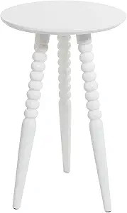 Silverwood Side Table, 14 x 14 x 23 in (D x W x H), Pure White | Amazon (US)