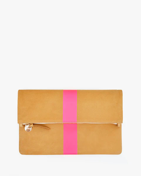 Foldover Clutch w/ Tabs | Clare V.