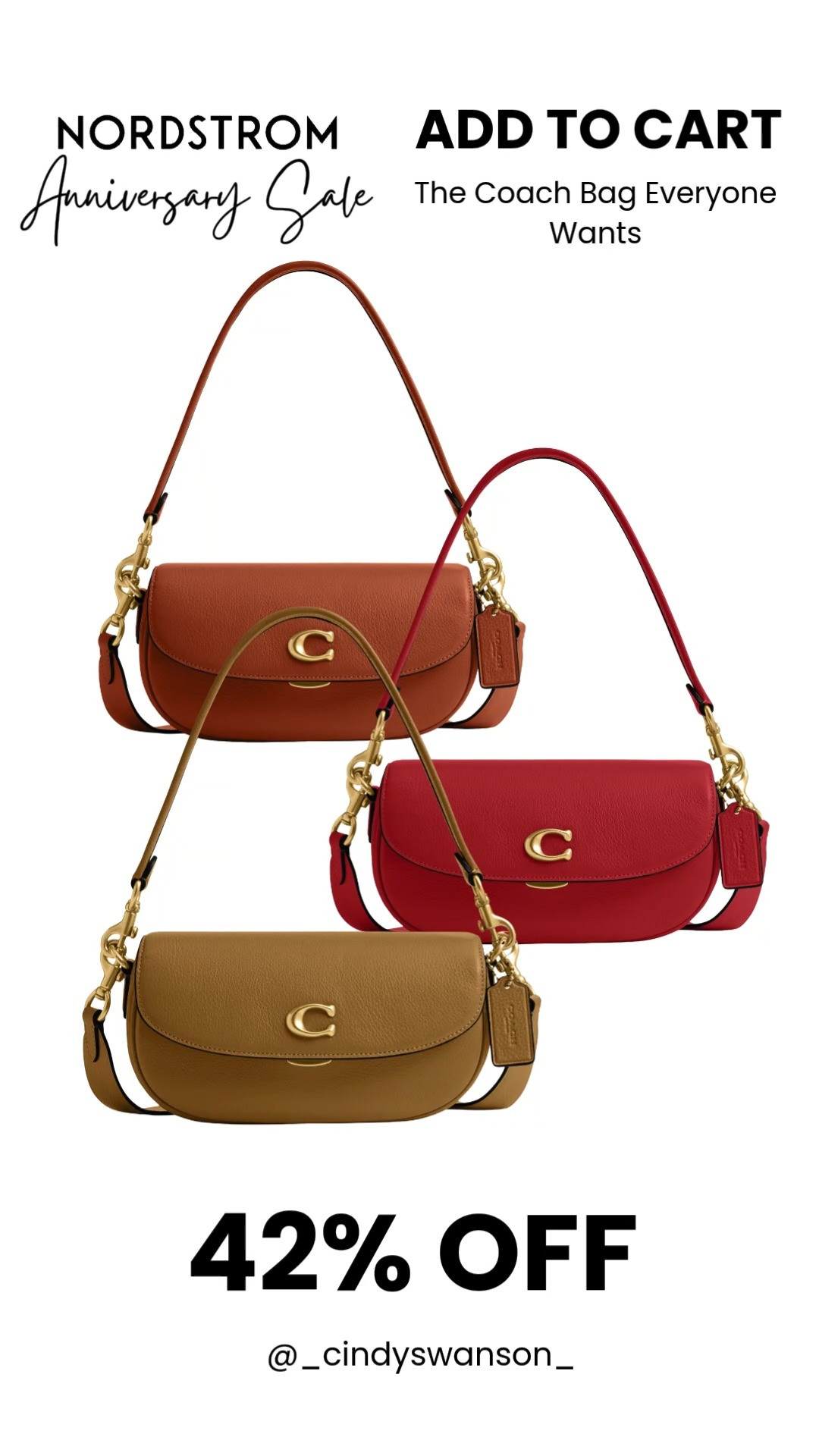 The Coach bag everyone wants is finally on sale!

With its timeless silhouette, pebbled leather, and interchangeable straps, it's the kind of designer bag you'll reach for every single day. 

At 42% off during the Nordstrom Anniversary Sale, this is one of the best handbag deals to grab before it's gone.

💡 LTK MADE EASY
❤️ Heart = Support my posts!
🔖 Save = Get sale & restock alerts
📋 Lists = Keep favorites organized
📲 Share = Send lists and products to a friend. Hello, Christmas List!
💬 Comment = Ask me anything about these finds. :-) 

 #LTKootd #LTKOver40 #LTKSaleAlert