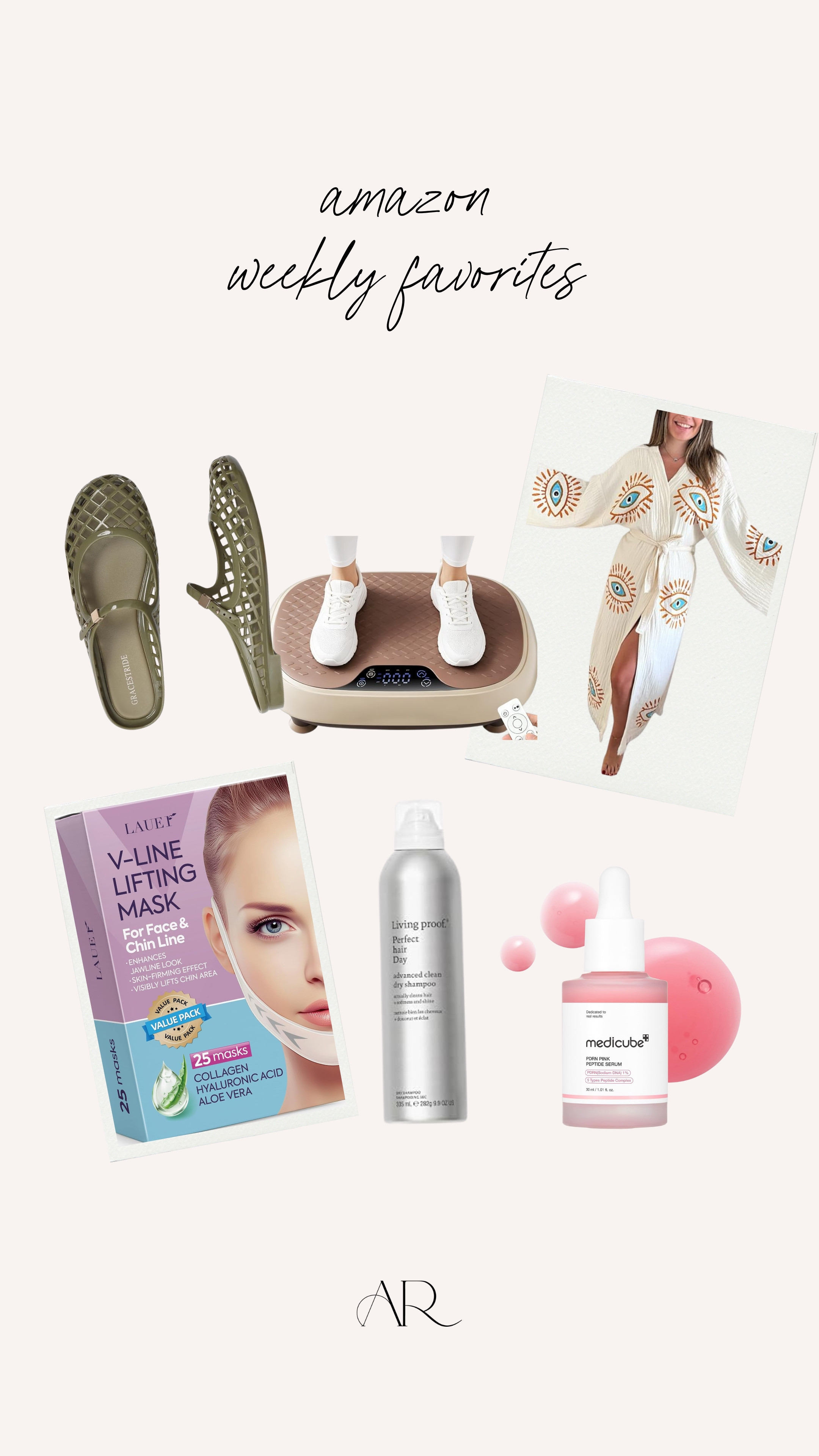 my amazon favorites this week! i=I am in love with this robe!!
anti-pooch outfits, skincare, fall shoes 

 #LTKgrwm #LTKootd #LTKMidsize
