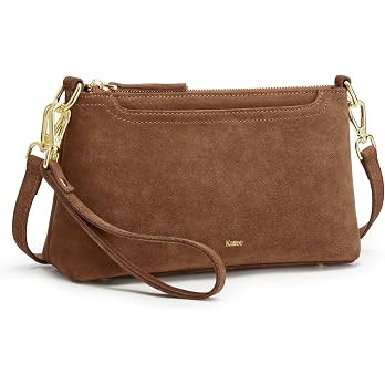 Kattee Genuine Leather Crossbody Bag for Women, Small Purse Handbag | Trendy shoulder purse, clut... | Amazon (US)