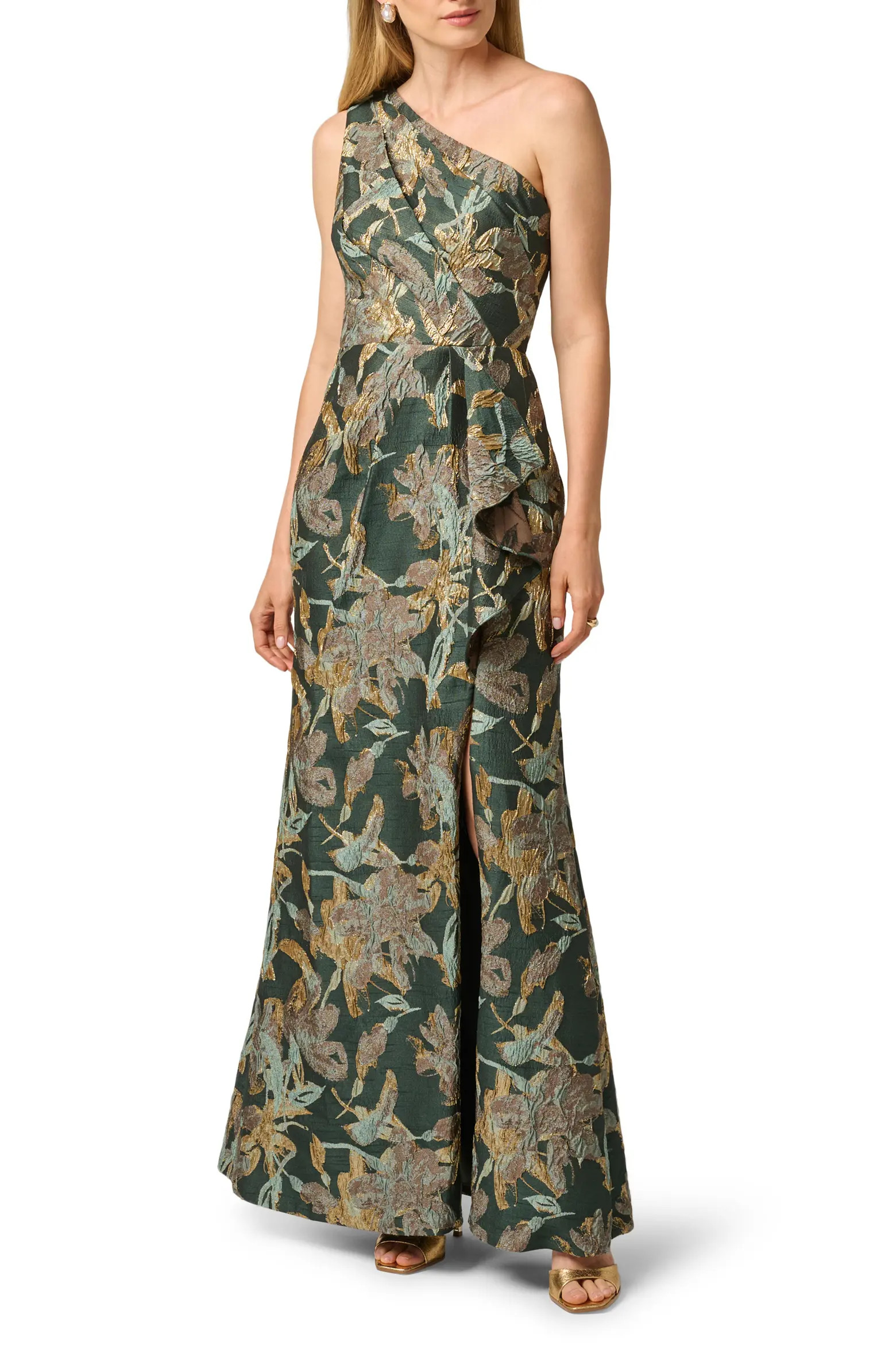 Metallic Floral Jacquard Mermaid Gown (Women) | Nordstrom | Nordstrom