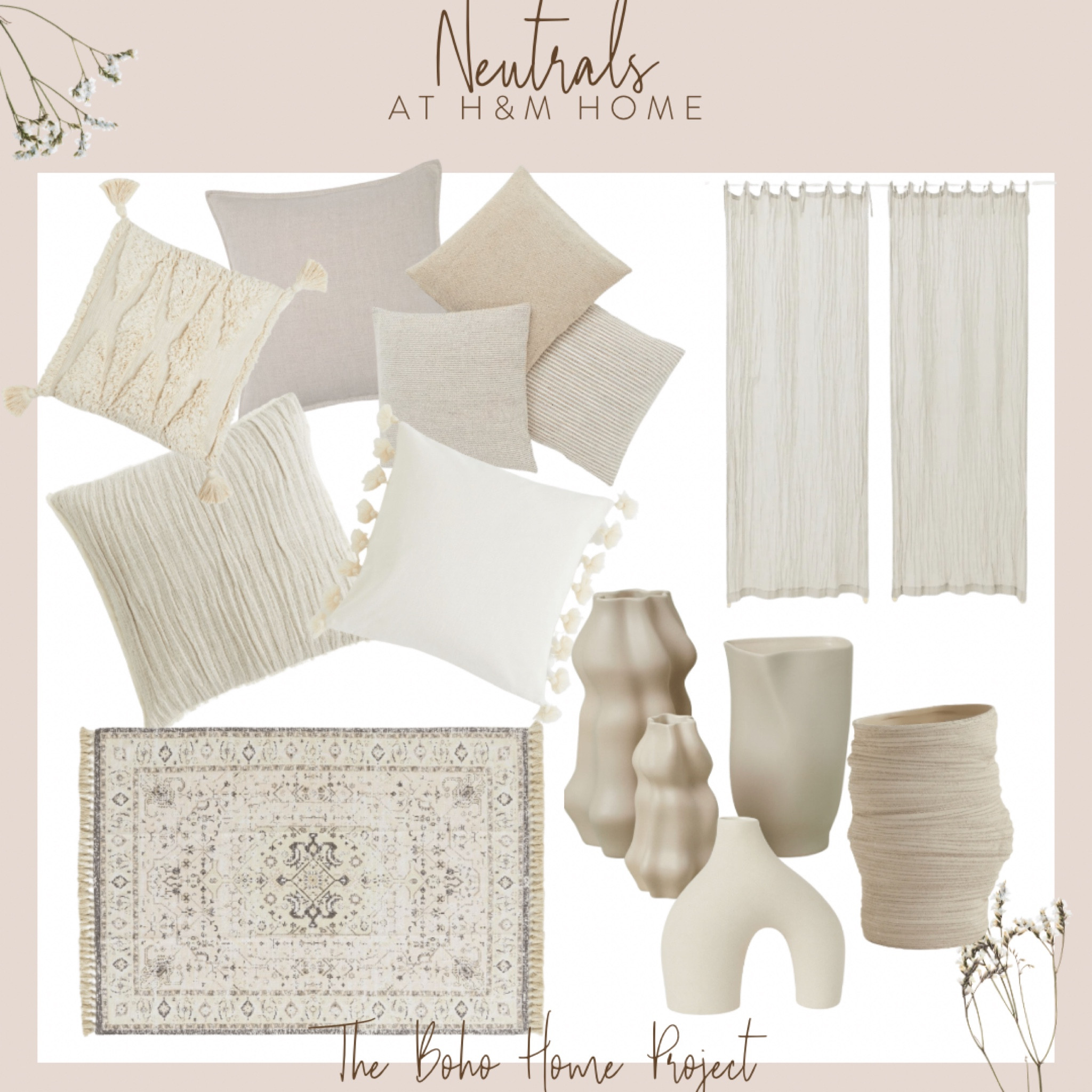 Neutrals 
H&M Home 
H&M
Cushions 
Rugs 

#LTKeurope #LTKfamily #LTKhome
