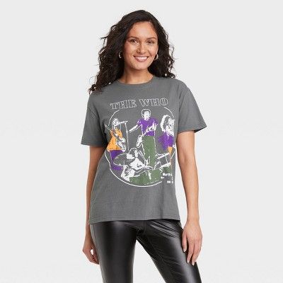 Women's The Who Short Sleeve Graphic T-Shirt - Black | Target