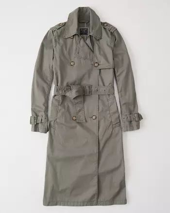 Womens Twill Trench Coat | Abercrombie & Fitch US & UK