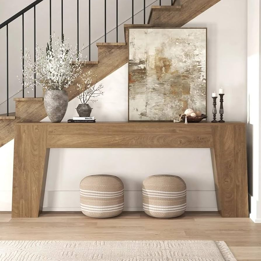 Extra Long Sofa Console Table for Entryway, 78-Inch Large Farmhouse Wood Behind Couch Table, Mode... | Amazon (US)