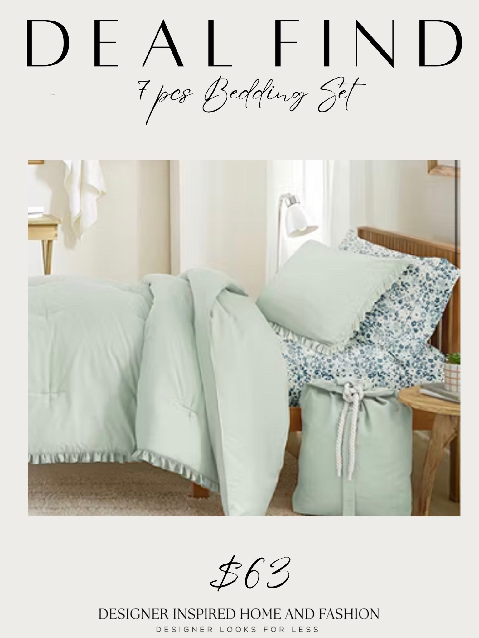 7 piece bedding deal find!

#LTKHome #LTKSaleAlert