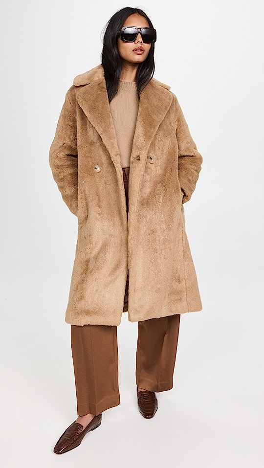 Vince Faux Sherling Coat | SHOPBOP | Shopbop