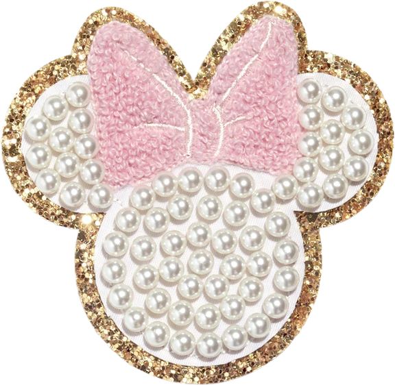Disney Minnie Mouse Small Glitter Pearl Patch | Stoney Clover Lane