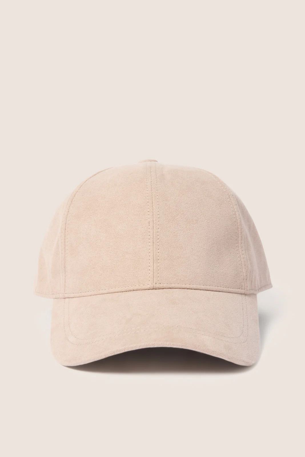 EVEREVE Women's Faux Suede Baseball Hat, Taupe | Evereve