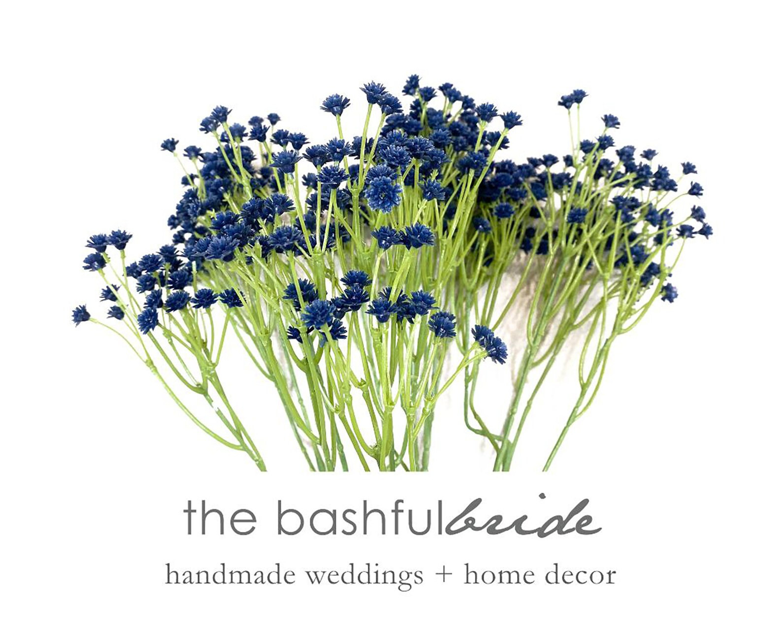 Royal Blue Baby's Breath Gypsophila Spray Silk Flower - Etsy | Etsy (US)