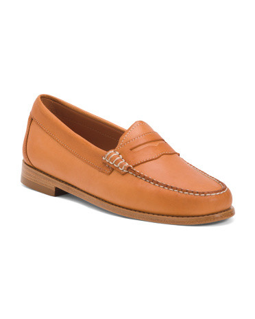 Leather Whitney Vachetta Weejun Loafers | TJ Maxx