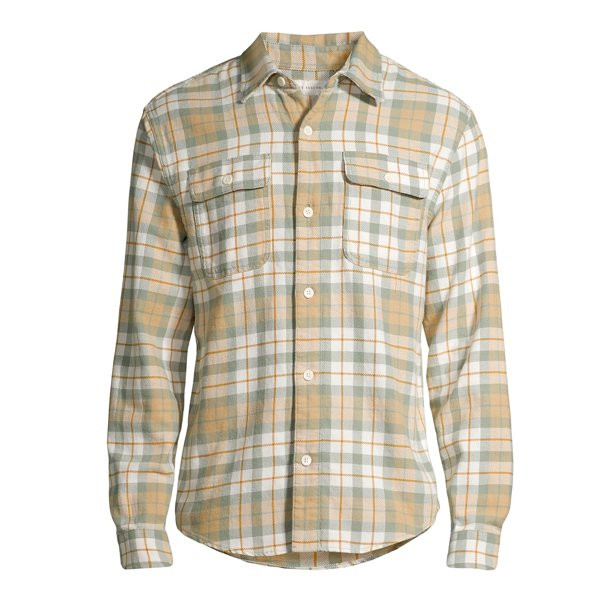 Free Assembly Men's Beach Cotton Flannel | Walmart (US)