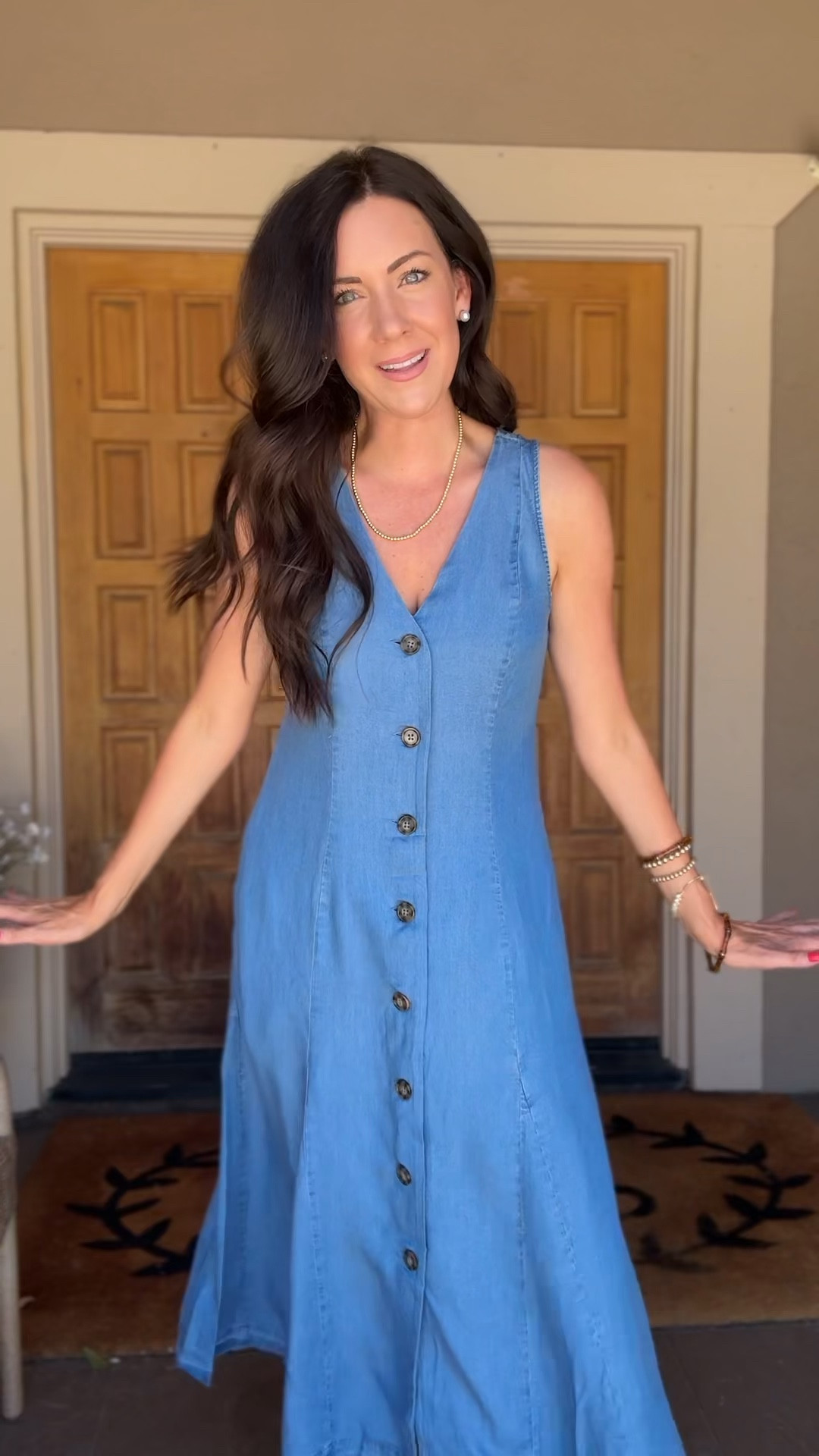 Walmart chambray dress in a small

#LTKootd #LTKmomlife #LTKSeasonal
