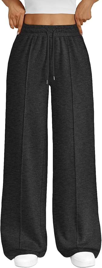 Trendy Queen Womens Wide Leg Sweatpants Baggy Loose Fall Barrel Casual Lounge Athletic Pants Comf... | Amazon (US)